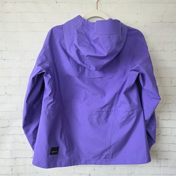 Lululemon Waterproof Hiking Half Zip Pullover Light Electric Indigo Size 4 Gorp - Picture 5 of 9